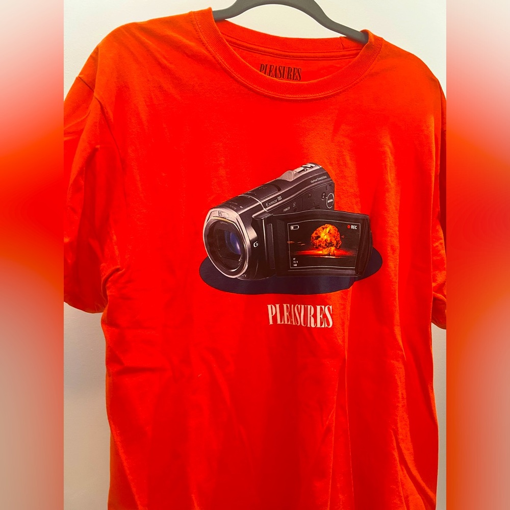 Pleasures orange tshirt